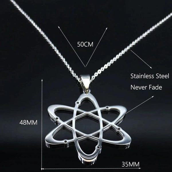 Atom Necklace Sacred Geometry - Moonlight of Eternity