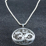 Om Flower or Life Necklace - Moonlight of Eternity