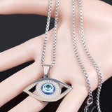 Evil Eye Necklace of Protection necklace sacred Geometry Moonlight of Eternity