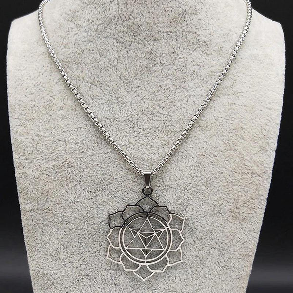  Triangle Flower of Life Necklace - Moonlight of Eternity