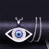Evil Eye Necklace of Protection Geometry Moonlight of Eternity