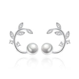 Dainty Pearl Earrings - Moonlight of Eternity