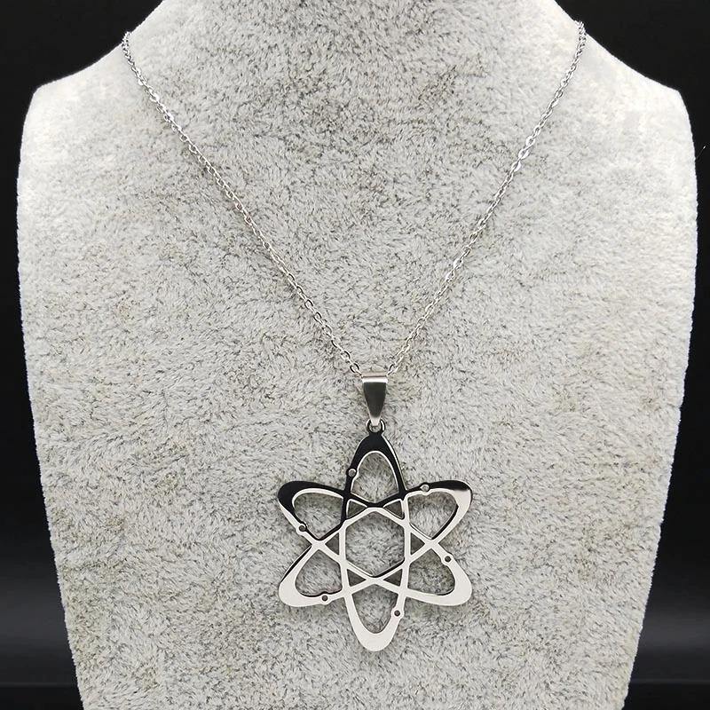 Atom Necklace Sacred Geometry - Moonlight of Eternity