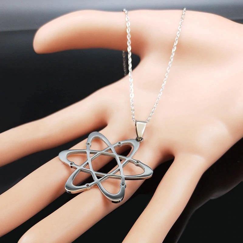 Atom Necklace Sacred Geometry - Moonlight of Eternity