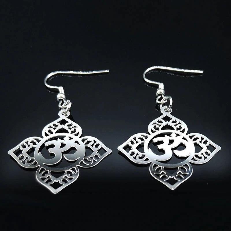 Om Earrings of Good Luck - Moonlight of Eternity