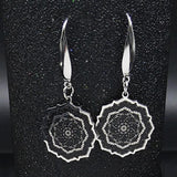 Mandala Flower of Life Earrings - Moonlight of Eternity