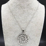 Silver Spiral Necklace of Music - Moonlight of Eternity