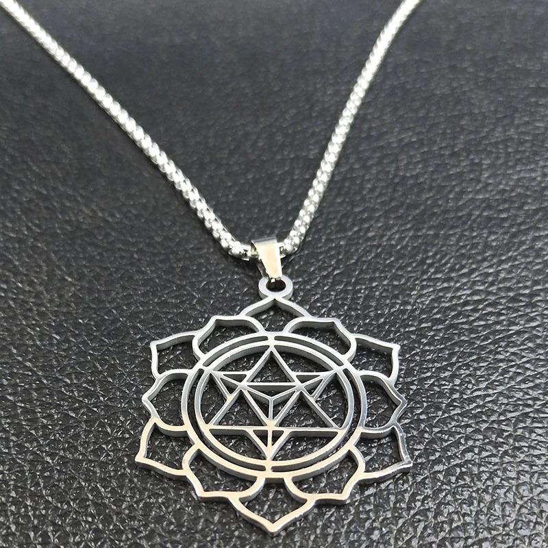 Three Point Flower of Life Necklace - Moonlight of Eternity