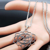 Three Point Flower of Life Necklace - Moonlight of Eternity