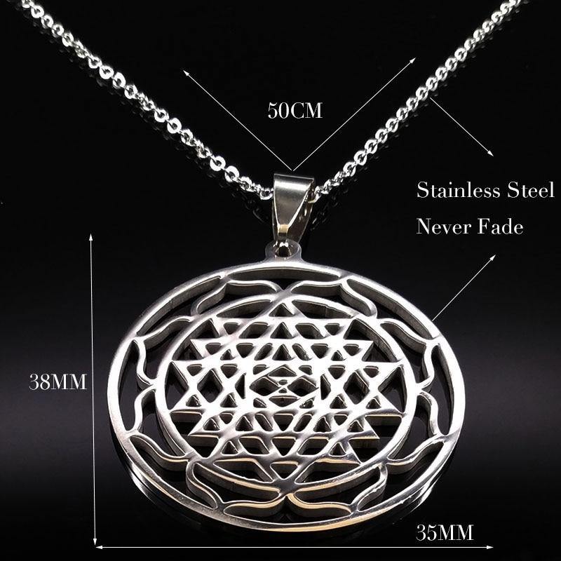 Silver Sri Yantra  - Moonlight of Eternity