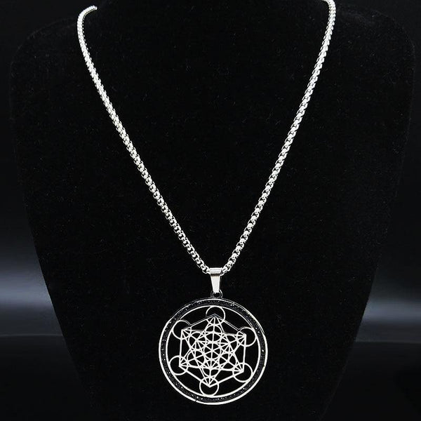 Metatron's Cube Meaning Necklace - Moonlight of Eternity