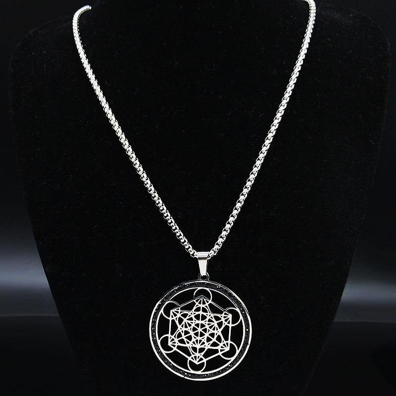 Metatron's Cube Meaning Necklace - Moonlight of Eternity