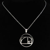 Golden Ratio Fibonacci Necklace of Unity - Moonlight of Eternity