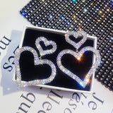 heart studd earrings