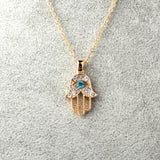 Fine Hamsa Necklace - Moonlight of Eternity