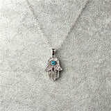 Fine Hamsa Necklace - Moonlight of Eternity