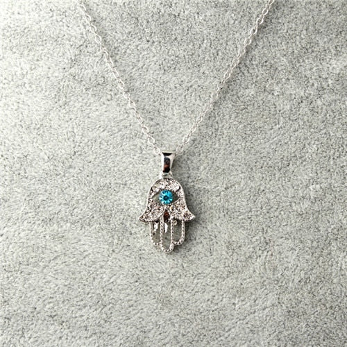 Fine Hamsa Necklace - Moonlight of Eternity