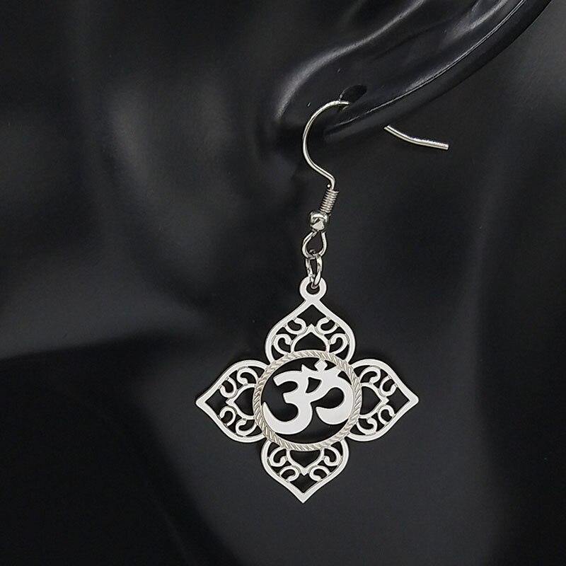 Om Earrings of Good Luck - Moonlight of Eternity