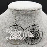 Metatron's Cube Earrings - Moonlight of Eternity