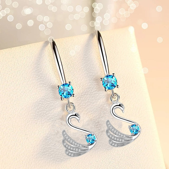 Swan Earrings of Love - Moonlight of Eternity