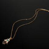 Fine Hamsa Necklace - Moonlight of Eternity