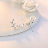 Dainty Pearl Earrings - Moonlight of Eternity