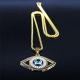 Evil Eye Necklace of Protection - Gold - Moonlight of Eternity