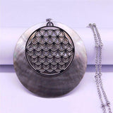 Flower of Life Necklace of Abundance - Moonlight of Eternity