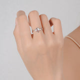 Moonstone silver ring